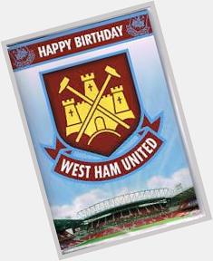 A big West Ham Happy Birthday to who is 79 years young today & Alex Song whos is 28 years old today 