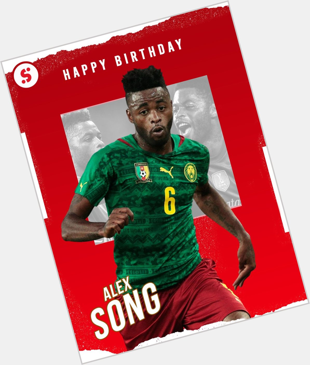 Happy birthday to former Arsenal midfielder Alex Song, who turns 3  5  today!      