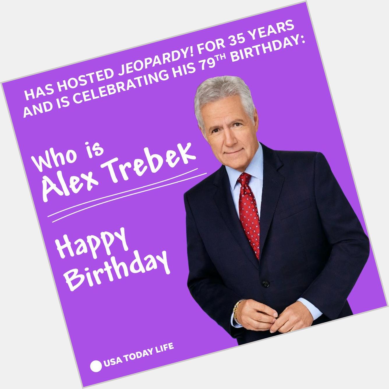 Happy Birthday to Alex Trebek 