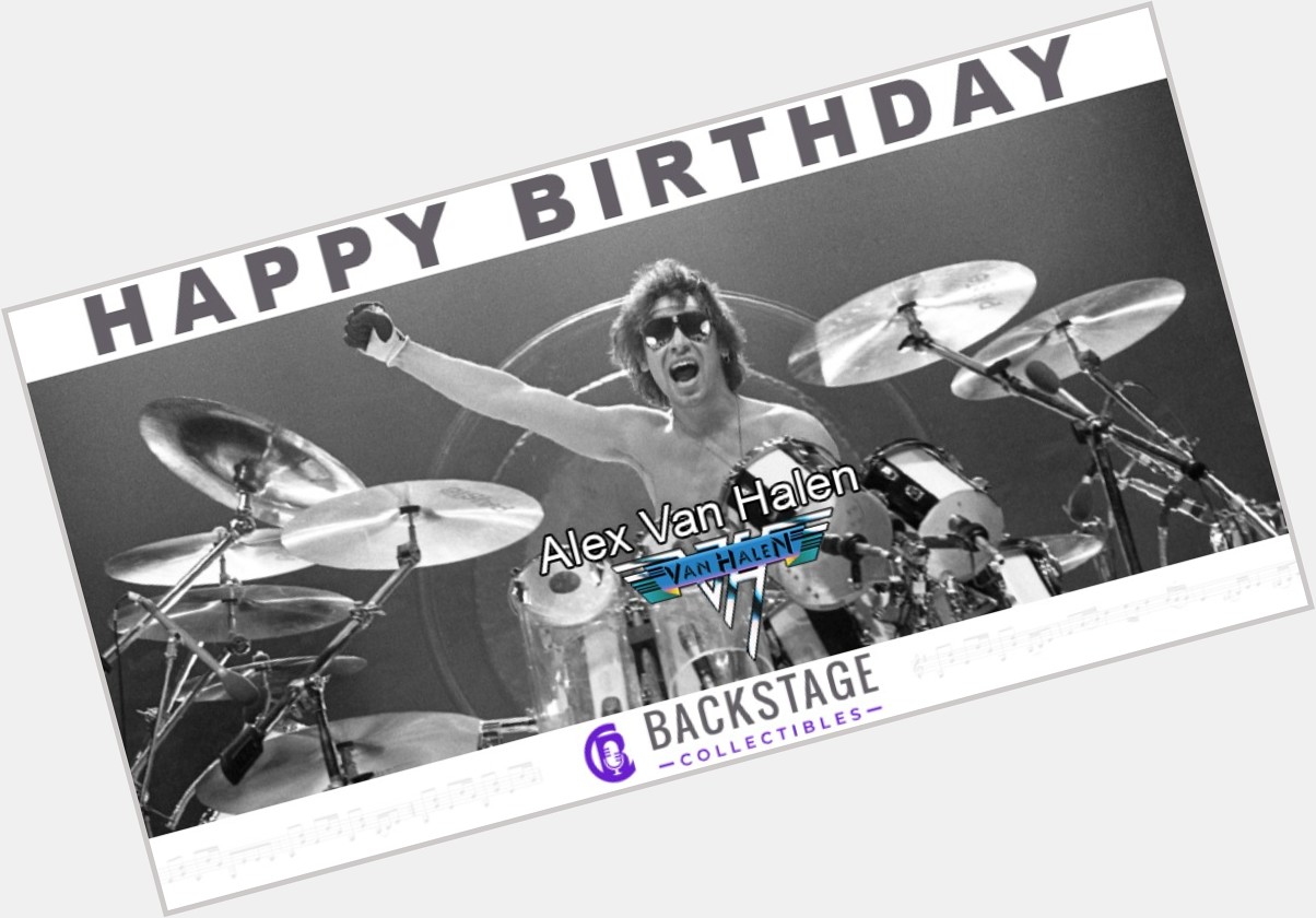 Happy birthday to the great Alex Van Halen!     