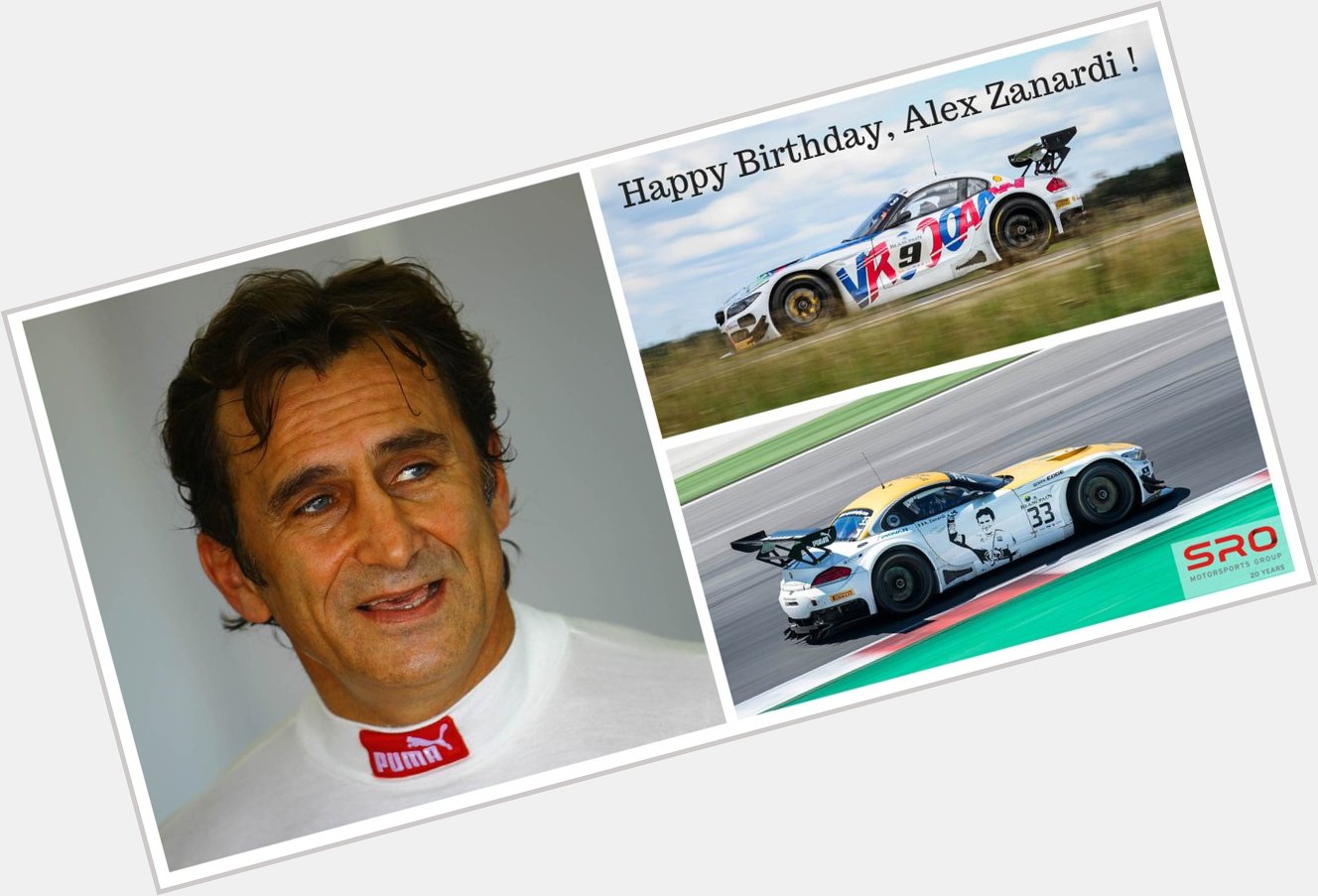 To a main who is admired by all: happy birthday, Alex Zanardi!  