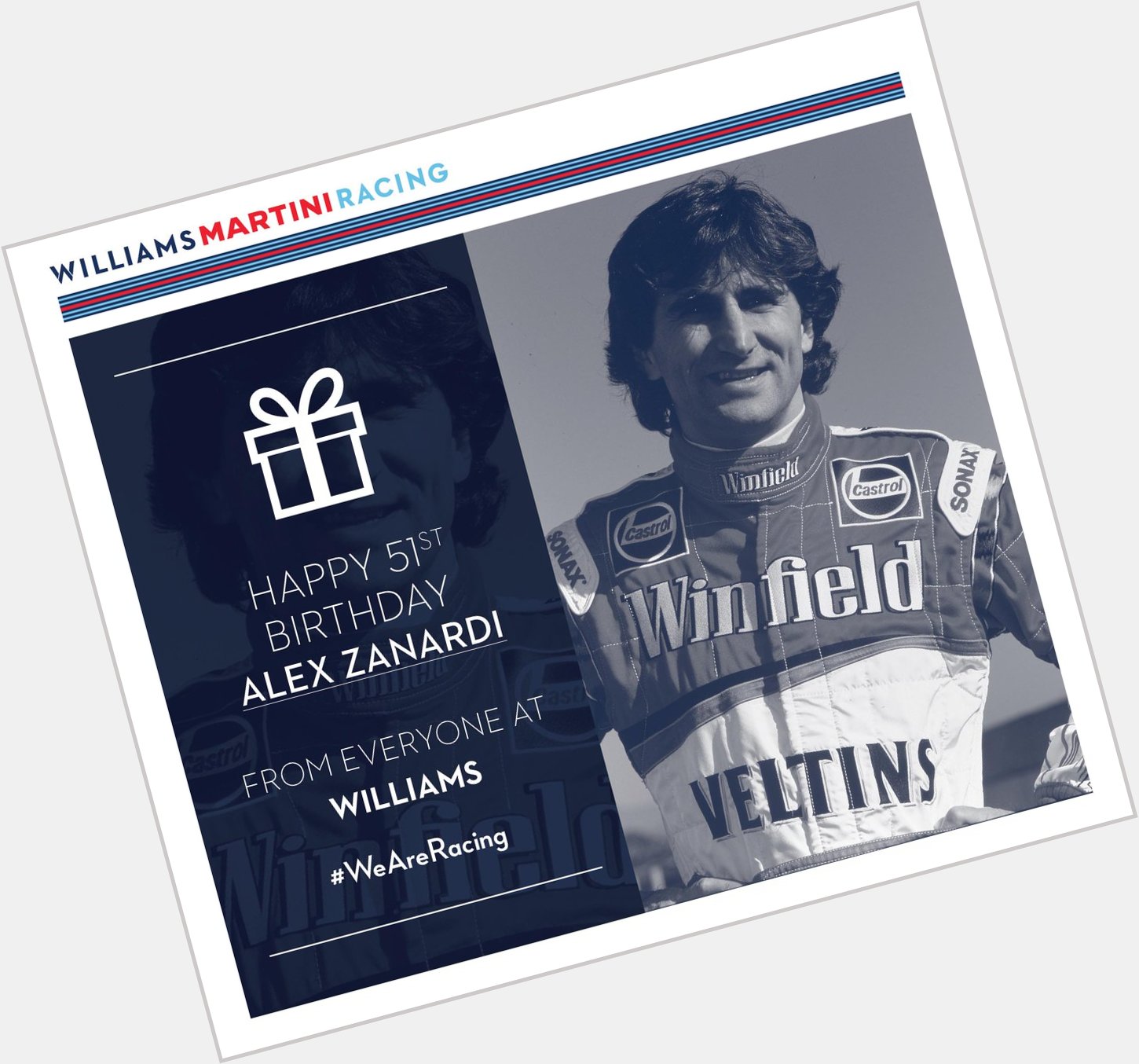 Happy Birthday Alex Zanardi, from all at Williams! 