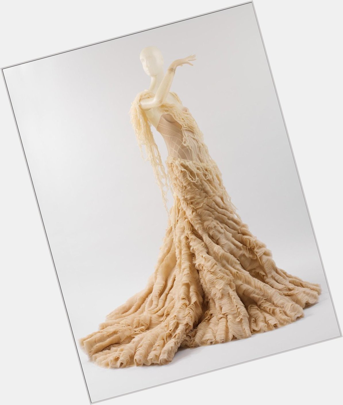 Happy birthday to Alexander McQueen, born on this day in 1969. Celebrate with \"Oyster Dress.\"  