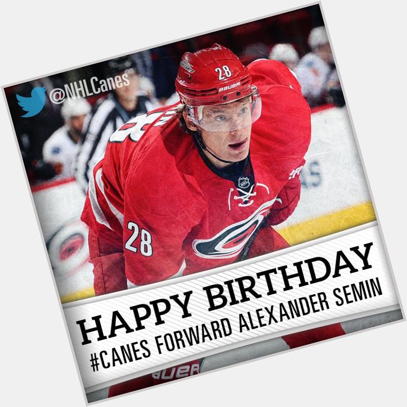 Help the wish Alexander Semin a Happy Birthday! 