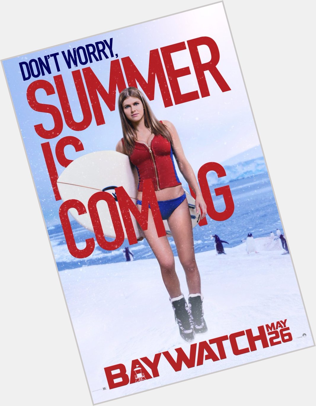 Happy Birthday Alexandra Daddario! Baywatch slow-motion jogs into theatres May 26, 2017. 