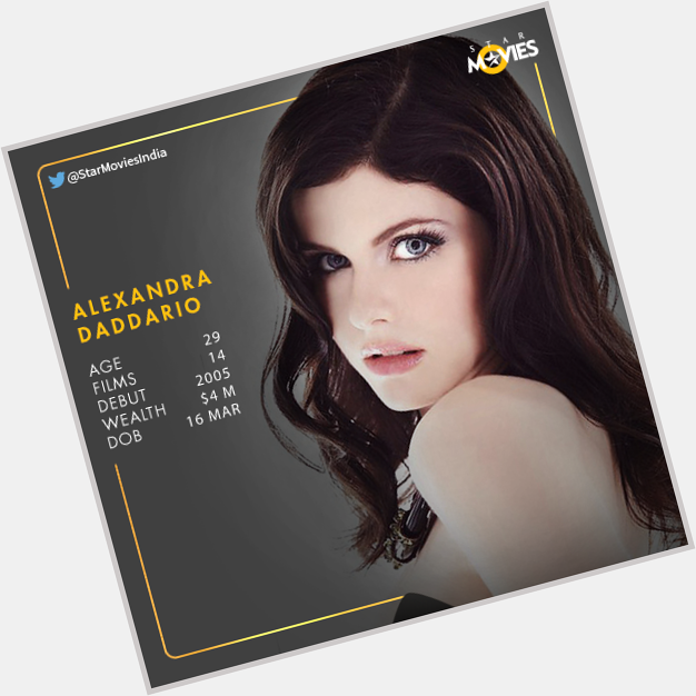 Here s Wishing this blue-eyed angel, Alexandra Daddario a very happy birthday.

What\s your wish for her? 