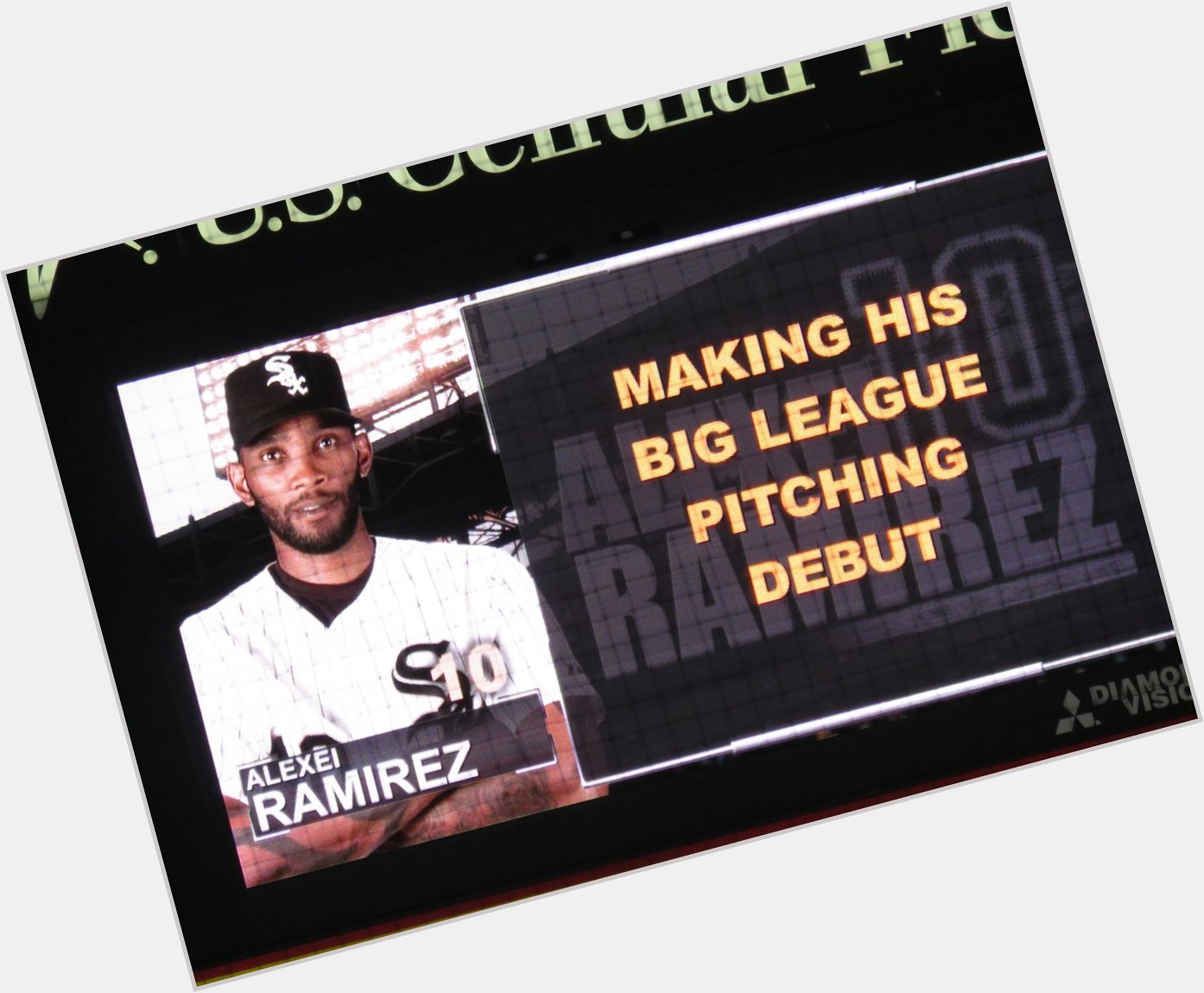 Happy birthday to Alexei Ramirez!

I was there for history - his pitching debut! 