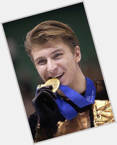 Happy Birthday to my fav skater Alexei Yagudin - pic from 2002 Olympics with his Gold Medal 