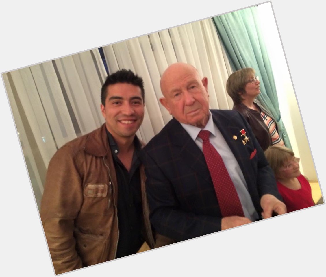 Here I am with unimpressed Alexey Leonov who came to Brussels some time ago. Happy birthday!!! 