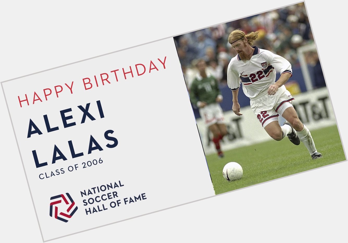 Happy Birthday to Alexi Lalas ( 06)! Lalas earned 96 caps, scoring nine goals, with between 1991 and 1998. 