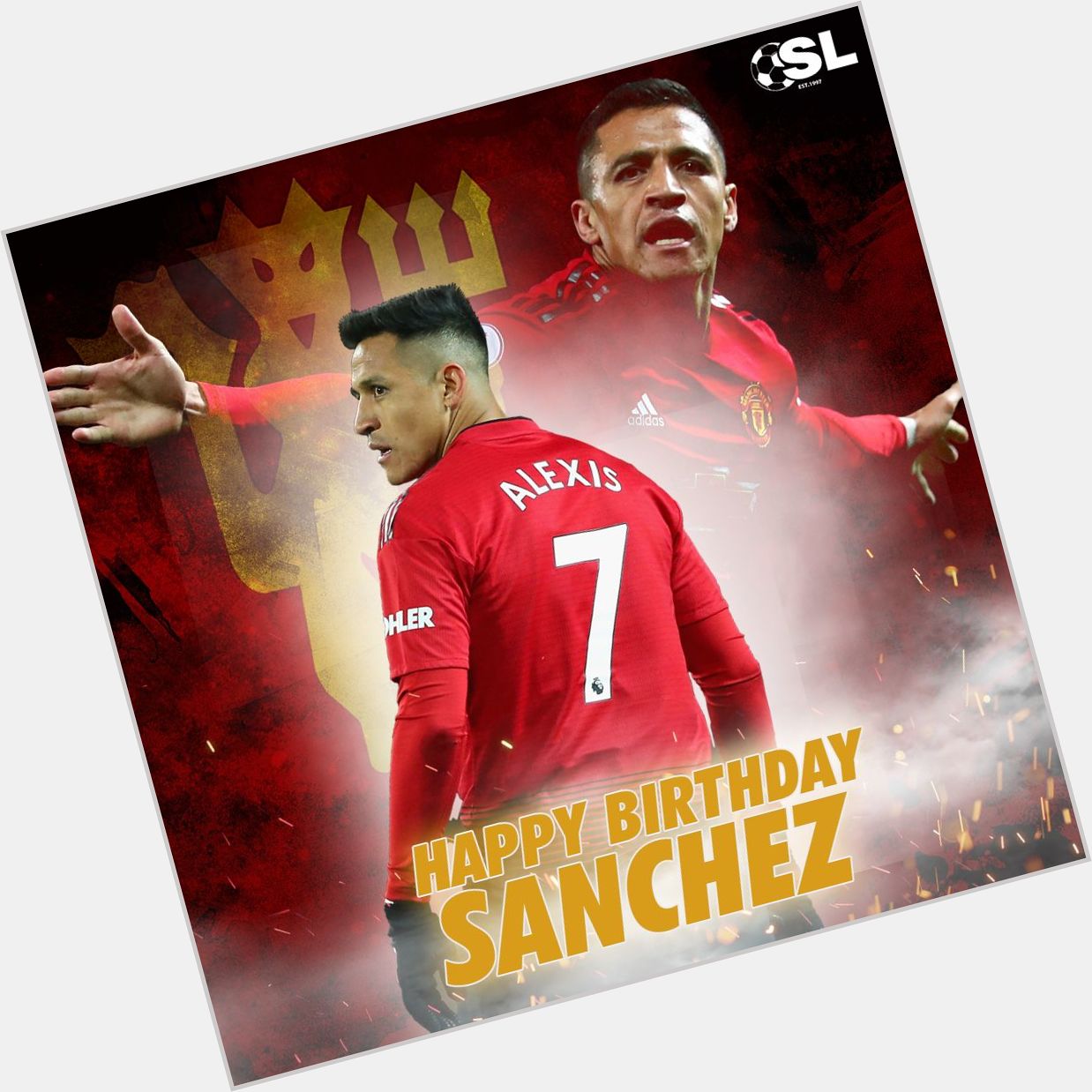  | Happy Birthday to Manchester United forward, Alexis Sánchez! 