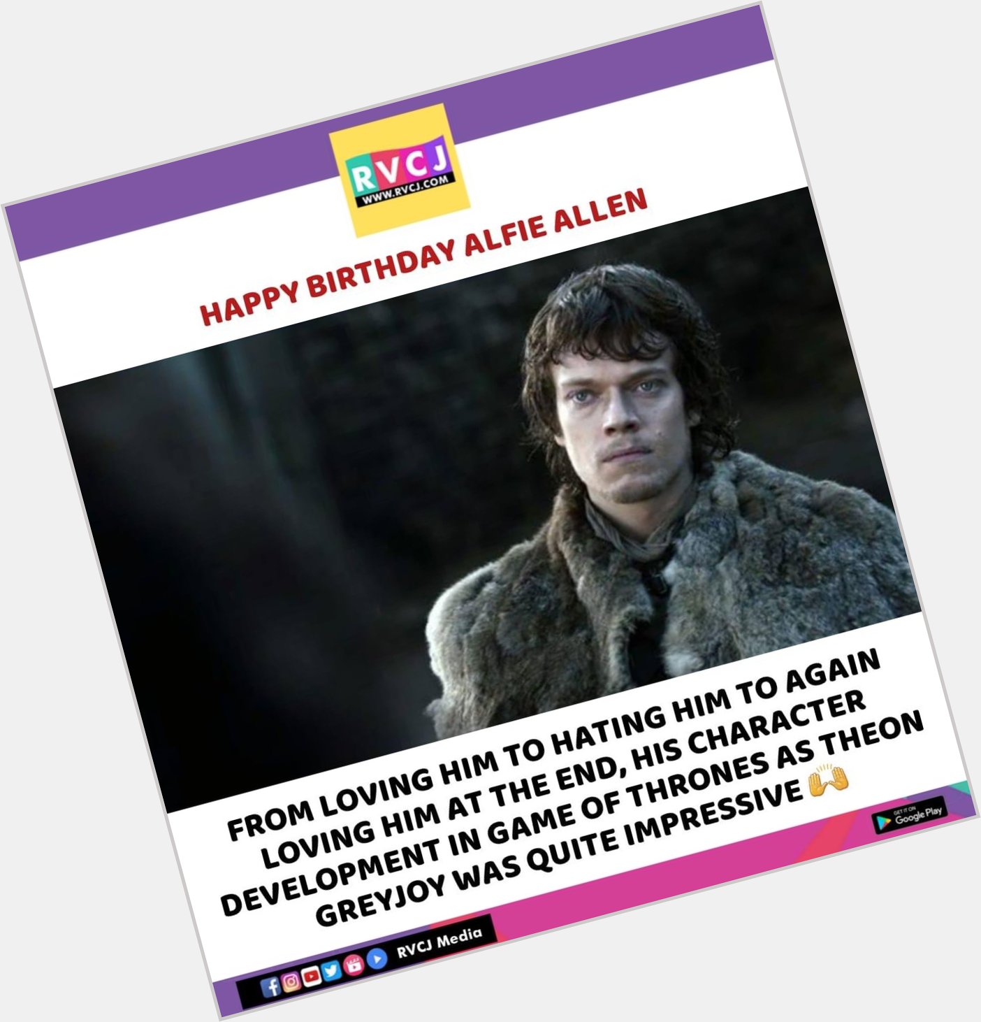Happy Birthday Alfie Allen      
