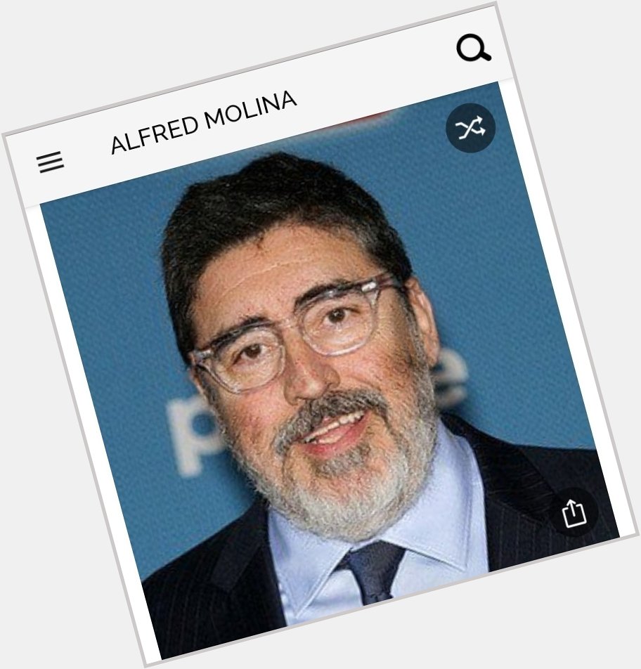 Happy birthday to this great actor. Happy birthday to Alfred Molina 