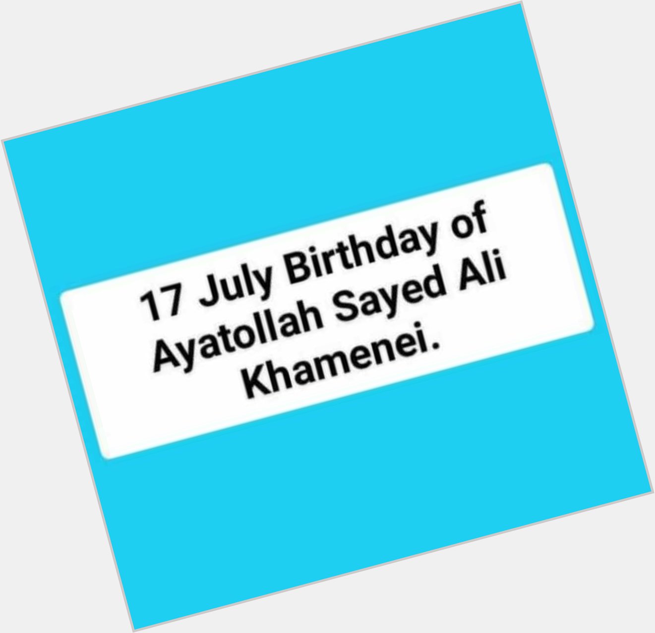 Happy birthday ayatollah Sayed ali khamenei shab 