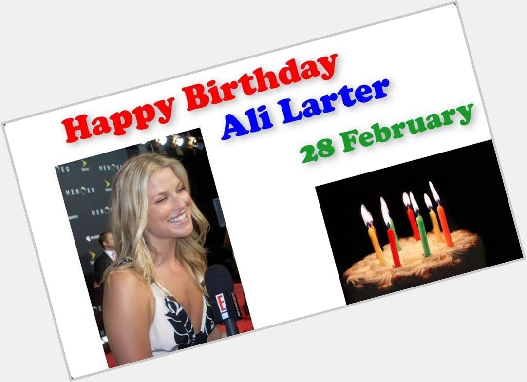 Happy birthday Ali Larter
Happy birthday Evelyne Kandech 