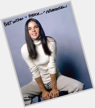 Ali MacGraw .... is 80 years old. Happy birthday. 