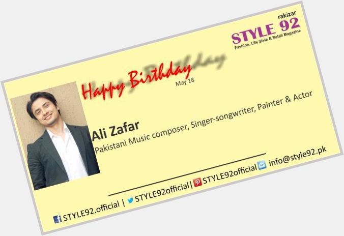 Happy Birthday to Ali Zafar       