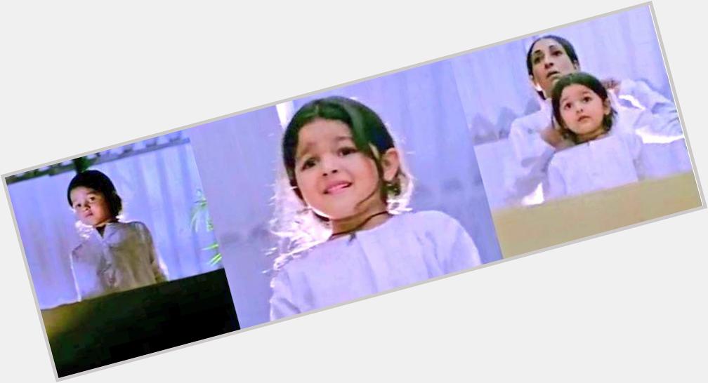 Happy Birthday Alia Bhatt :) Her First Appearance Was As A Child Artist In Starrer Sangharsh :) 