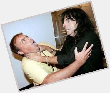 Happy Birthday to Alice Cooper... even though he tried to kill me. 
