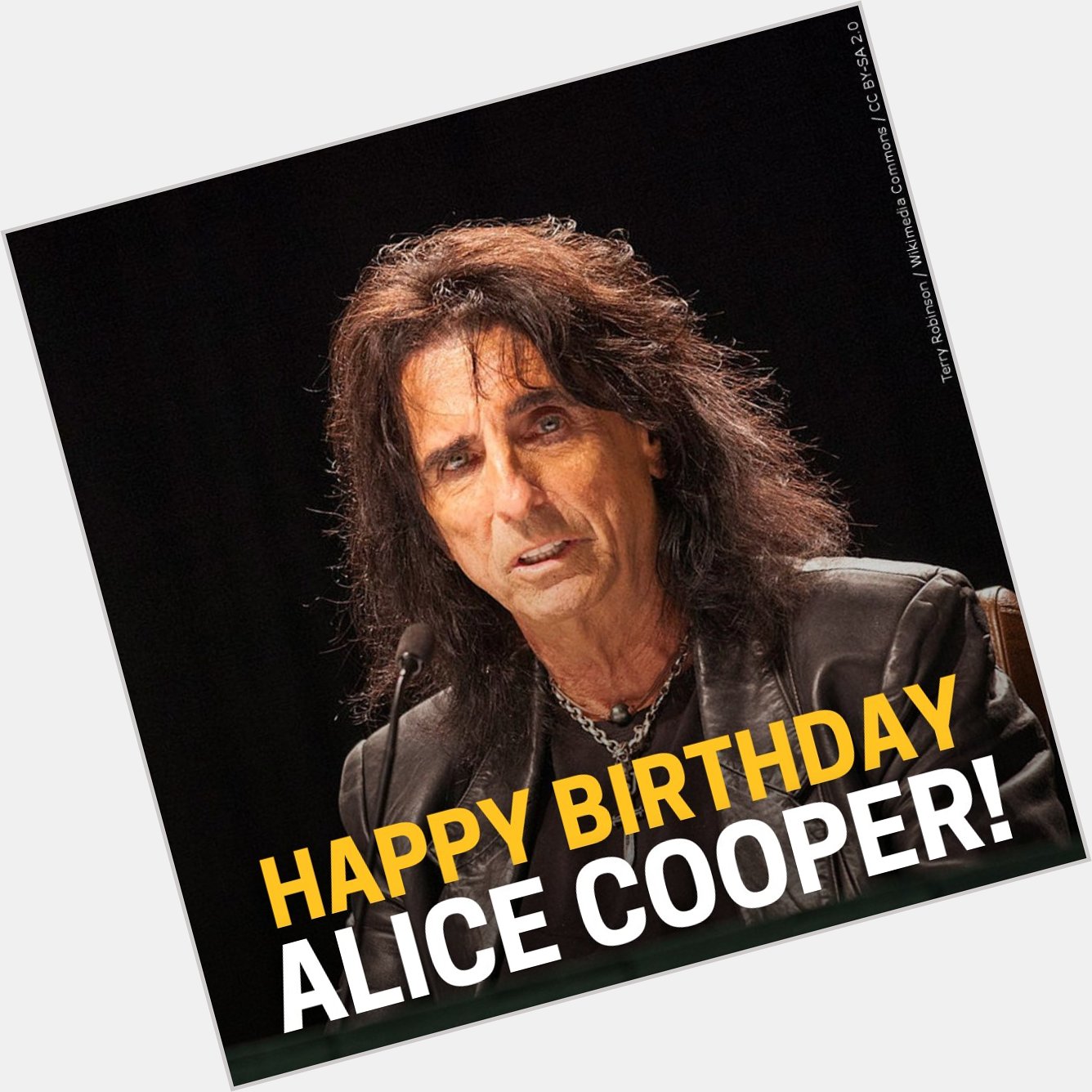 Happy birthday Alice Cooper! 