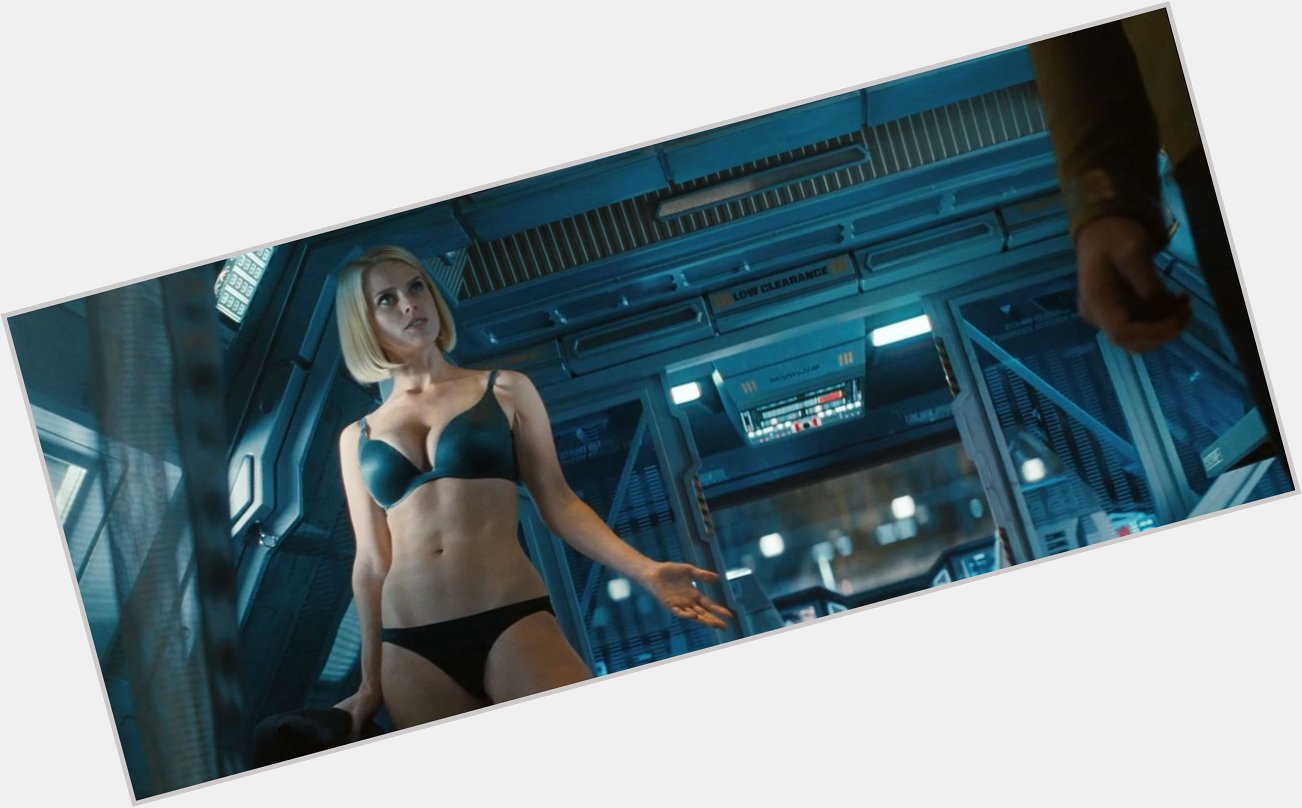 Happy birthday to the very sexy Alice Eve, seen here in \Star Trek Into Darkness\ (2013): 