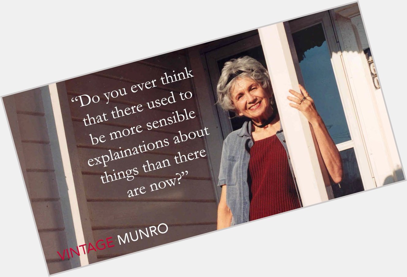 Happy Birthday Alice Munro - always full of wise questions and wonderful novels.  