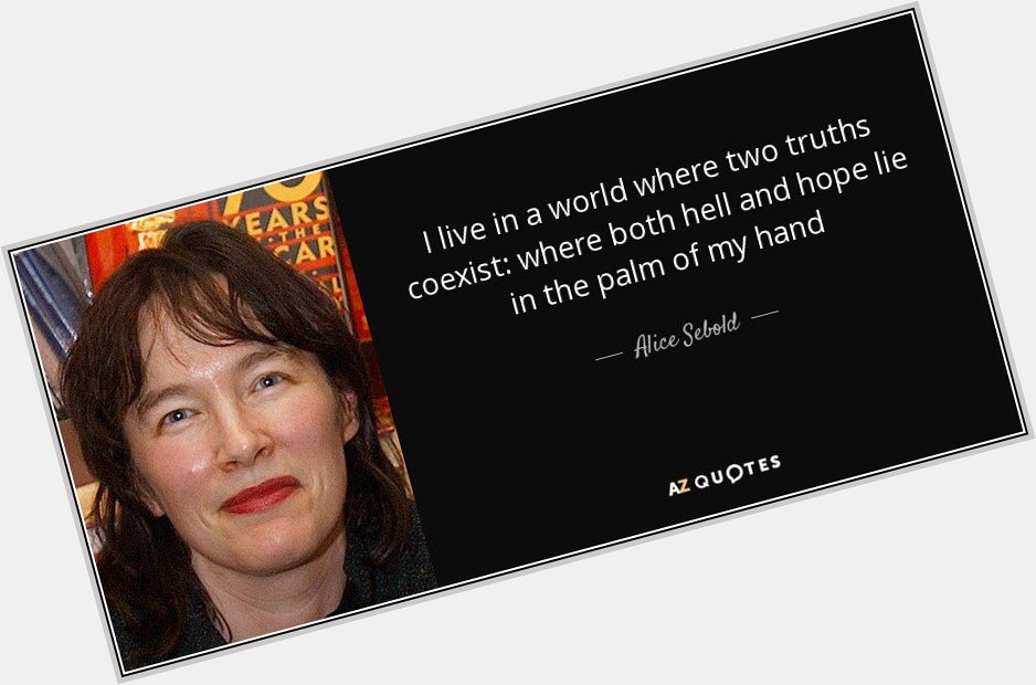 Today, we wish Alice Sebold a happy birthday!
Have you read The Lovely Bones?

 