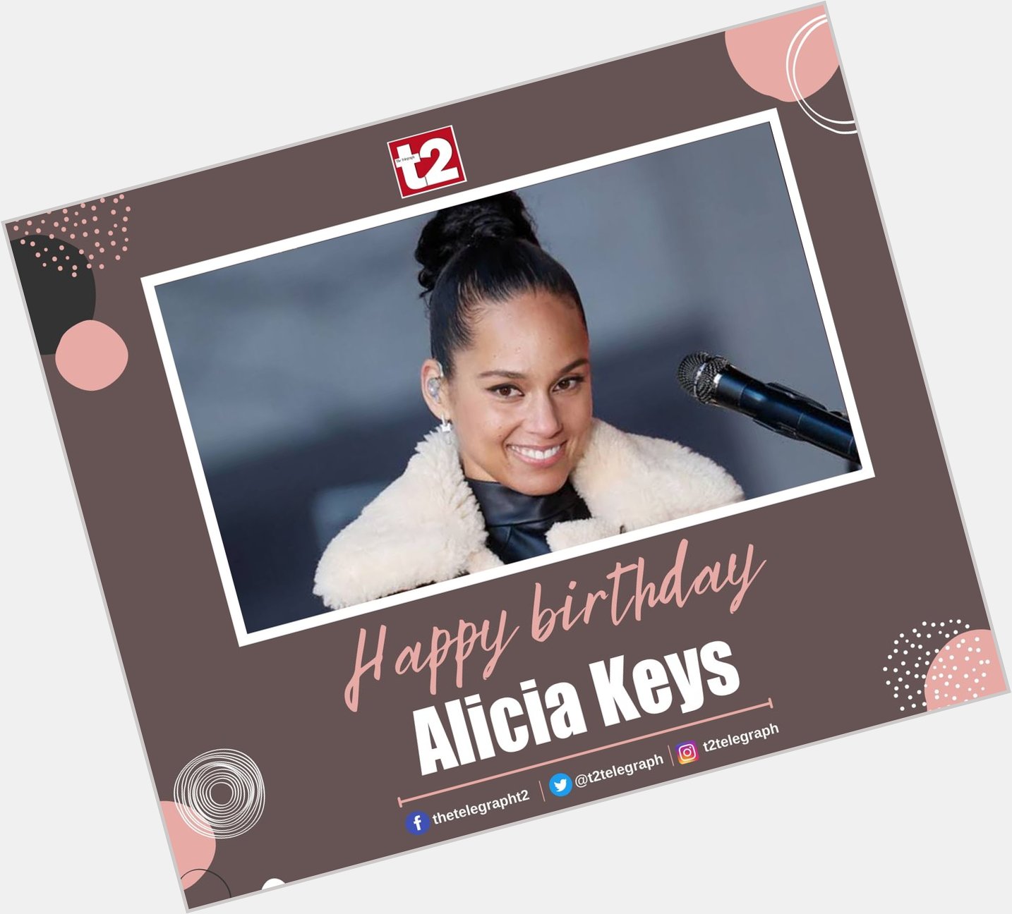 Happy birthday Alicia Keys. Your music strikes a fine balance between fragile and fiery notes. 