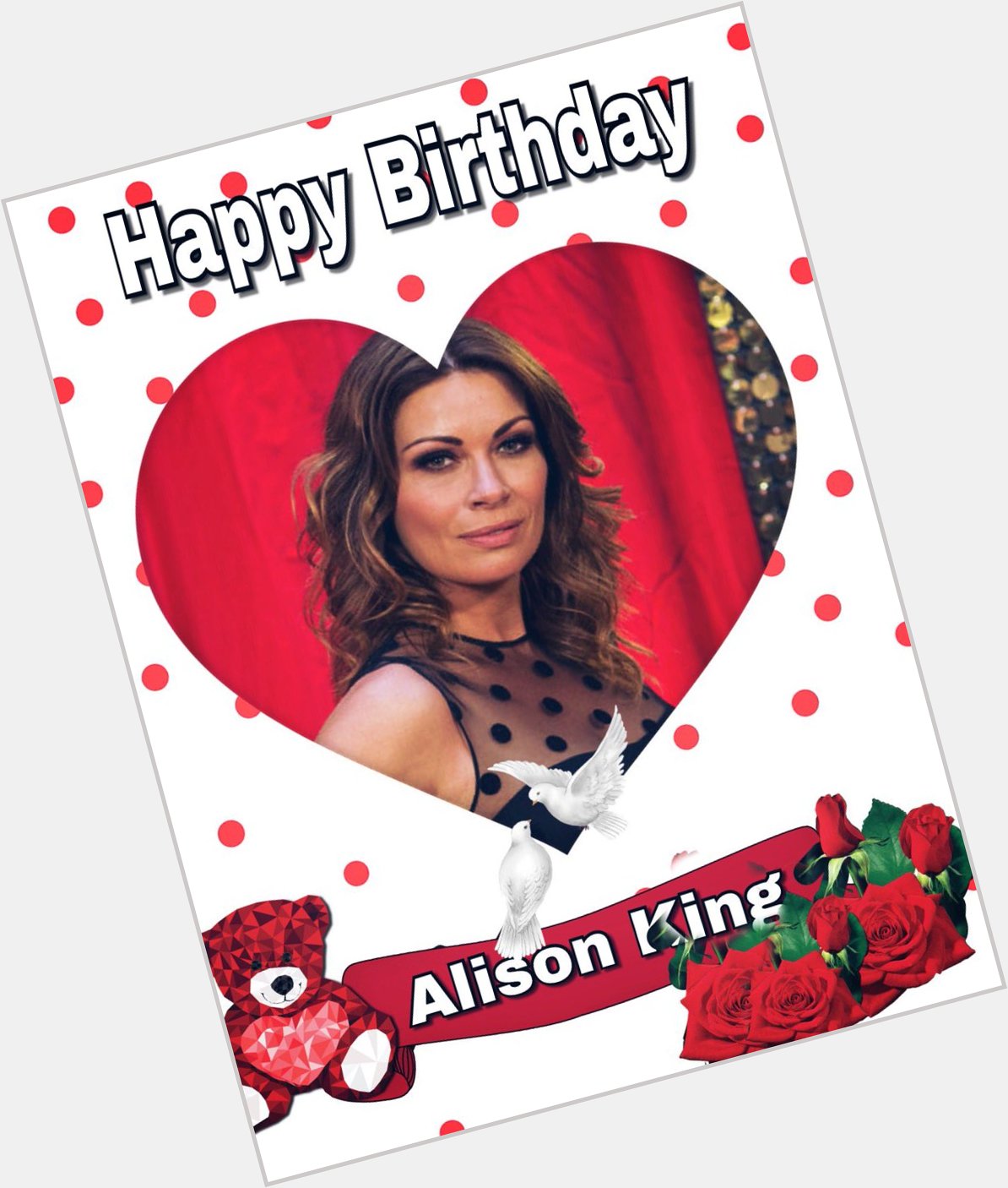 Happy Birthday to Alison King aka Corrie\s Carla Connor   hope you have a lovely day Alison xx 