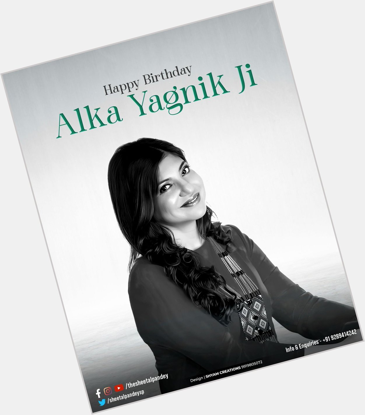 Happy birthday Alka Yagnik ji    