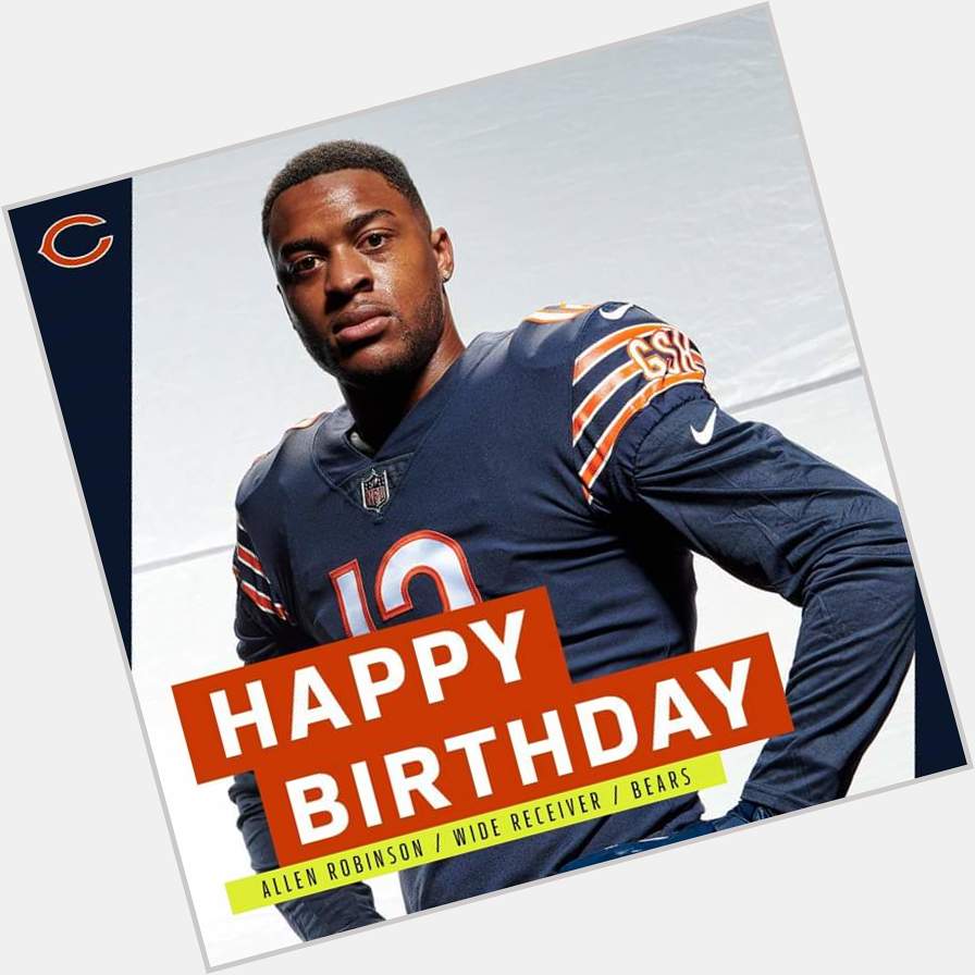 Join us in wishing Chicago Bears WR Allen Robinson a HAPPY BIRTHDAY!  