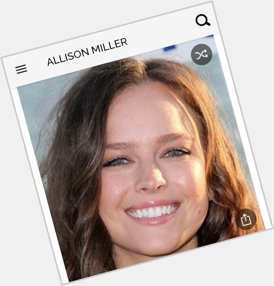 Happy birthday to this great actress.  Happy birthday to Allison Miller 