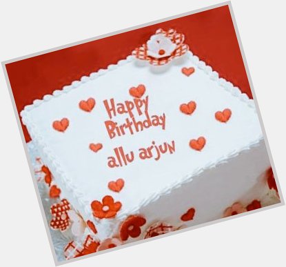 appy birthday My hero Allu Arjun I really Love u keep smiling My love i wish you a very happy birthday 