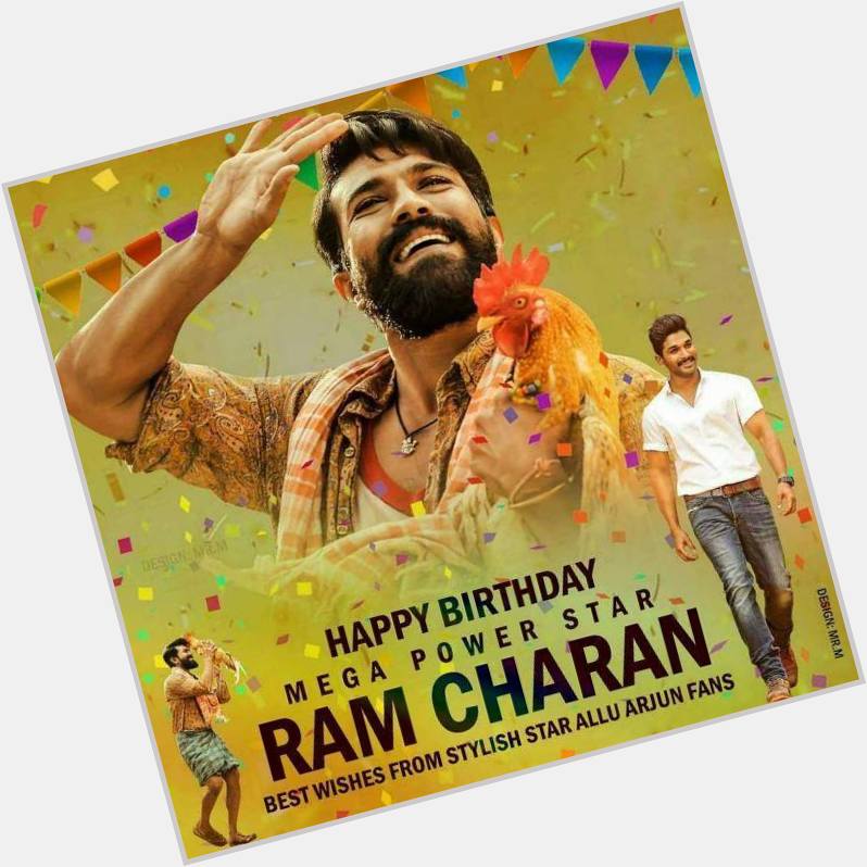  Happy birthday to you ram Charan from Allu Arjun fan\s 