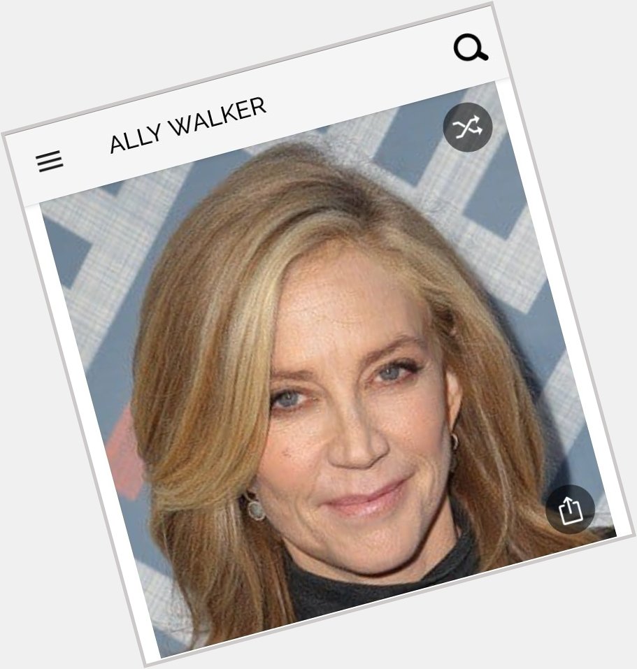 Happy birthday to this great actress.  Happy birthday to Ally Walker 