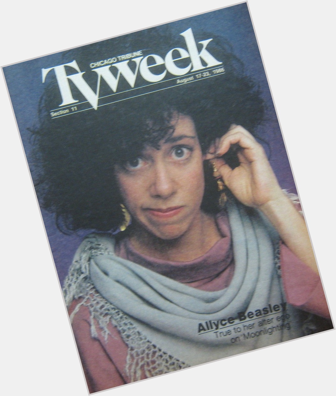 Happy Birthday to Allyce Beasley, born on this day in 1952.
Chicago Tribune TV Week.  August 17-23, 1986 