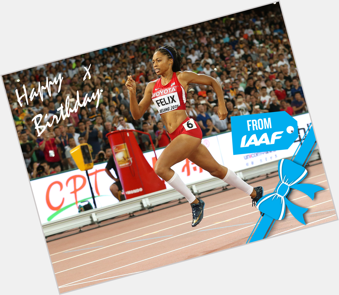 Happy Birthday to 9-time World champion, 4-time Olympic champion, Allyson Felix 