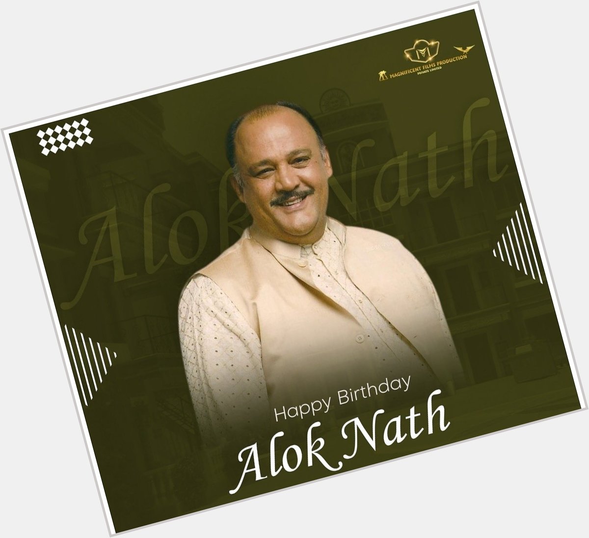 Happy 65th Birthday to Indian Hindi Film & TV Character Actor,
Mr Alok Nath Ji.       