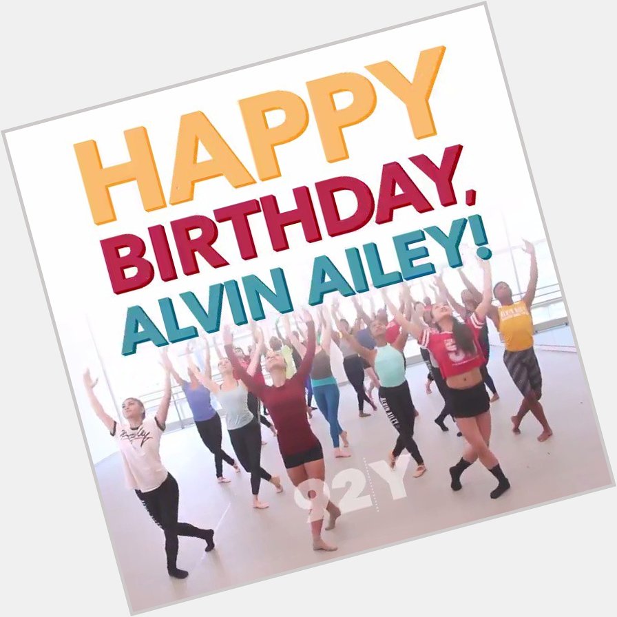 Happy birthday Alvin Ailey, born in 1931. Your legacy lives on in the new generation of dancers! 