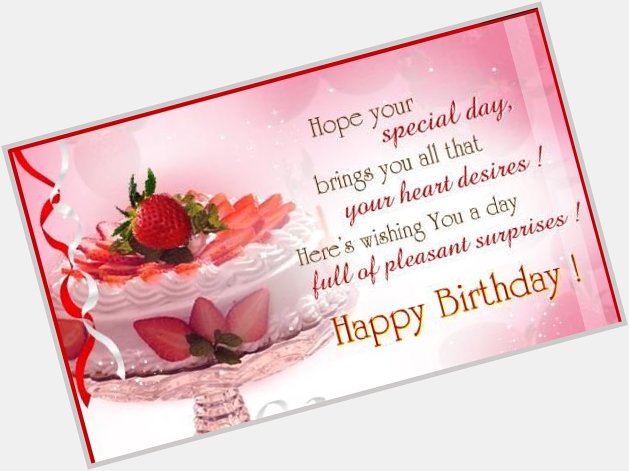  Hi Alyssa,would like to wish you a Happy Birthday for tomorrow,have a great day with your family   