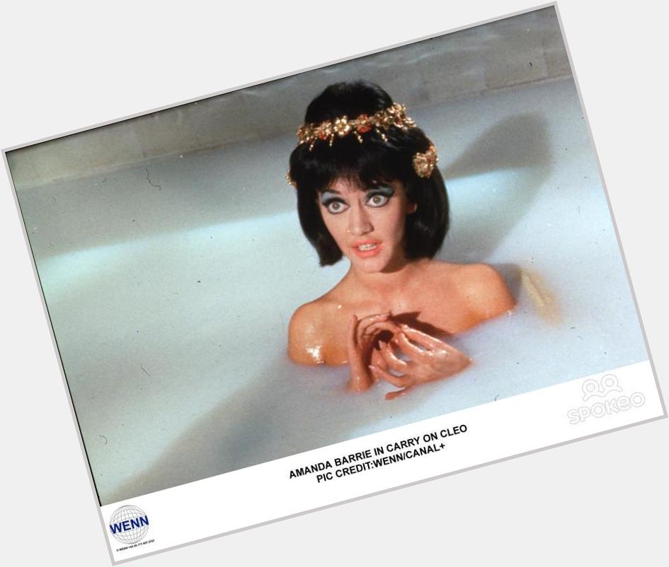 Happy birthday Amanda Barrie, perhaps the finest, certainly the milkiest Cleopatra in my lifetime. May you x 