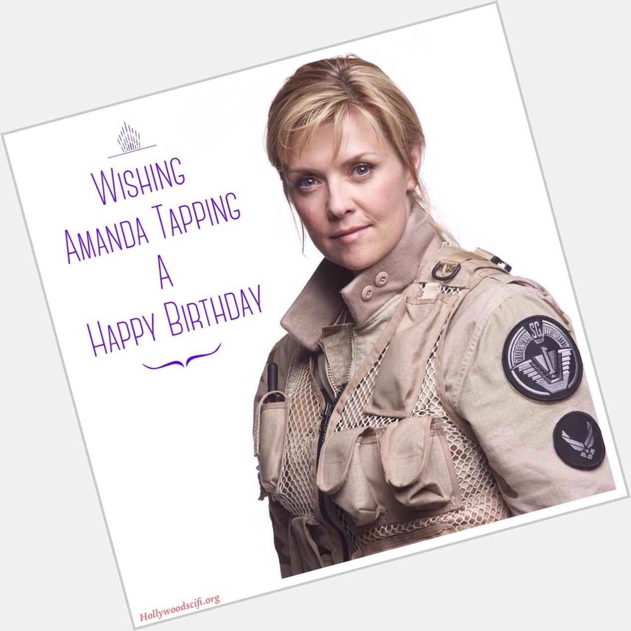 Happy Birthday to Stargate SG1\s Amanda Tapping!  
