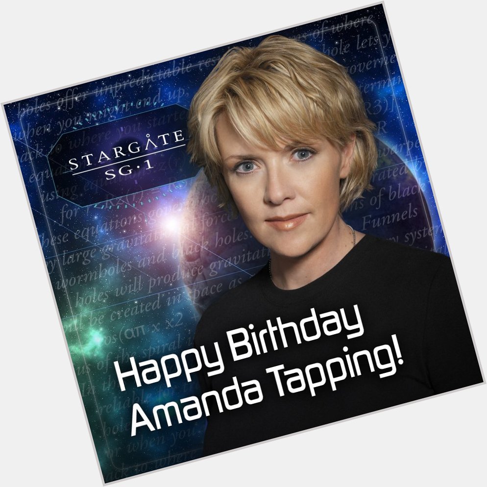 Join us in wishing Amanda Tapping aka Col. Samantha Carter on SG-1 a great, big Happy Birthday! 