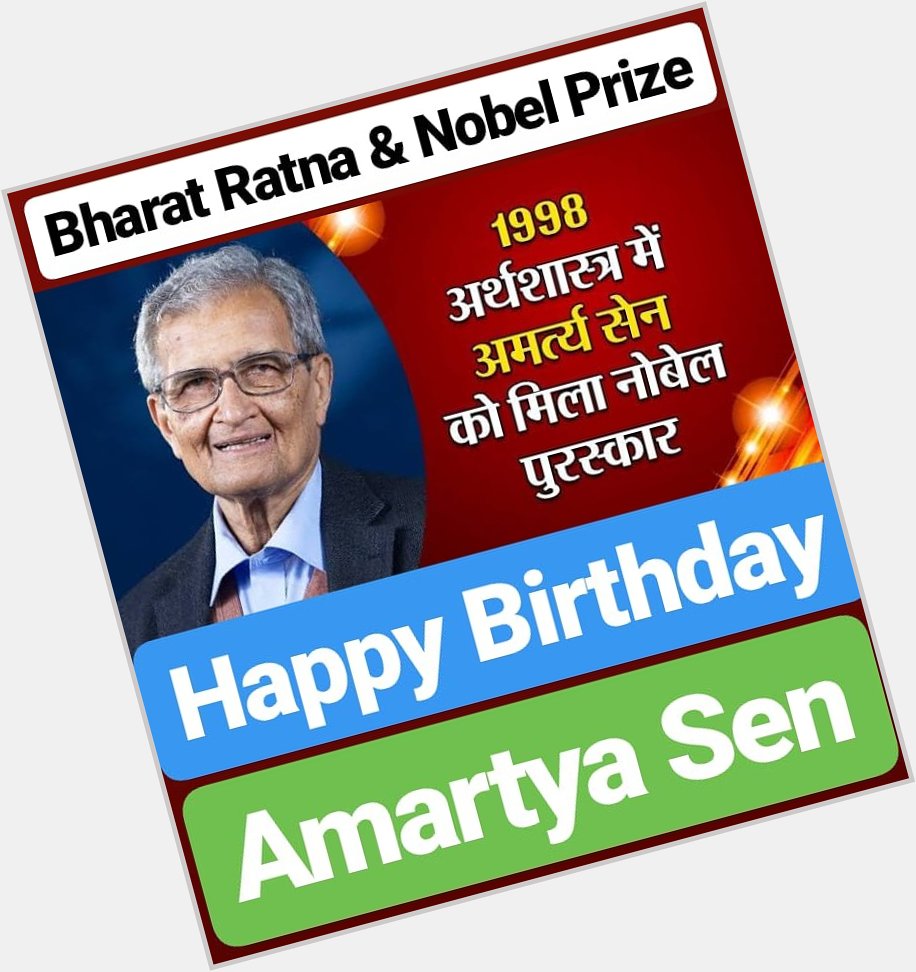 Happy Birthday 
Amartya Sen  
