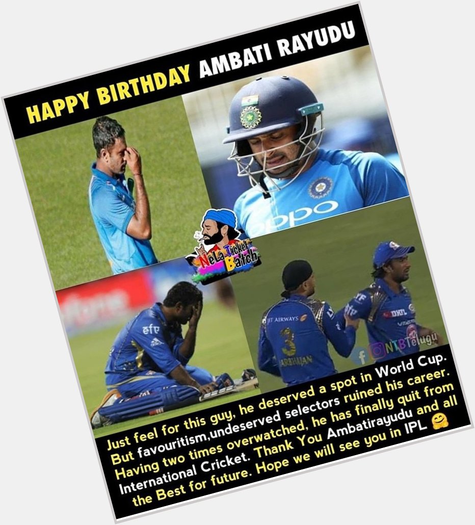 Happy Birthday Ambati Rayudu 