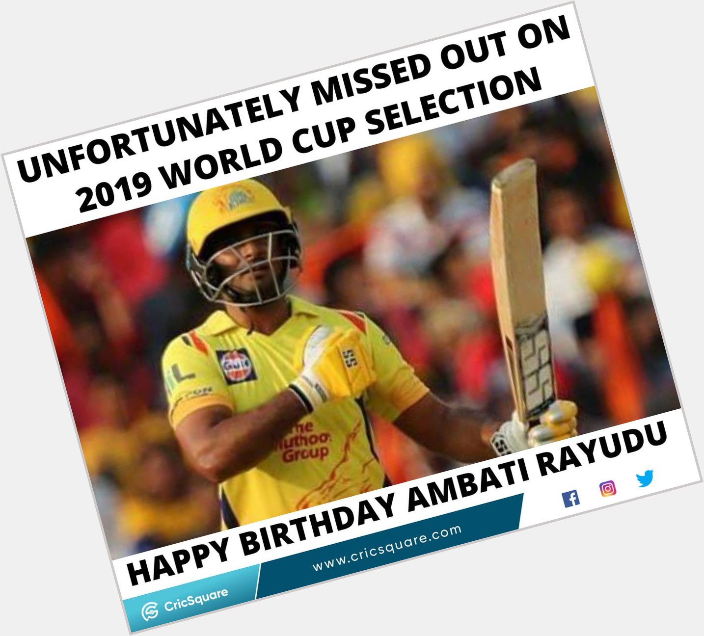 Happy Birthday, Ambati Rayudu !!   