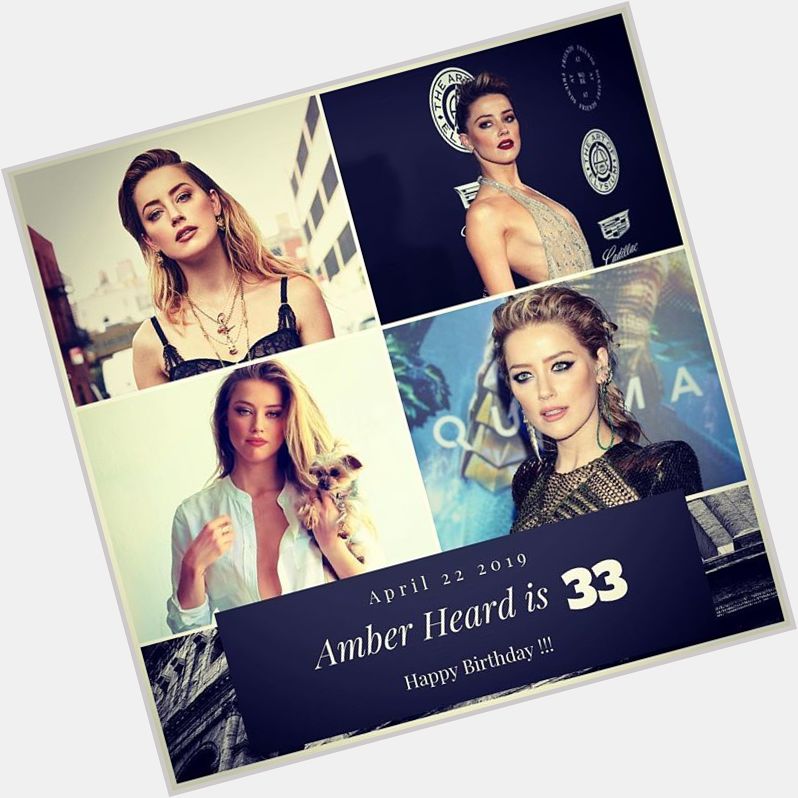 Actress Amber Heard turns 33 today !!!       to wish her a happy Birthday !!!  