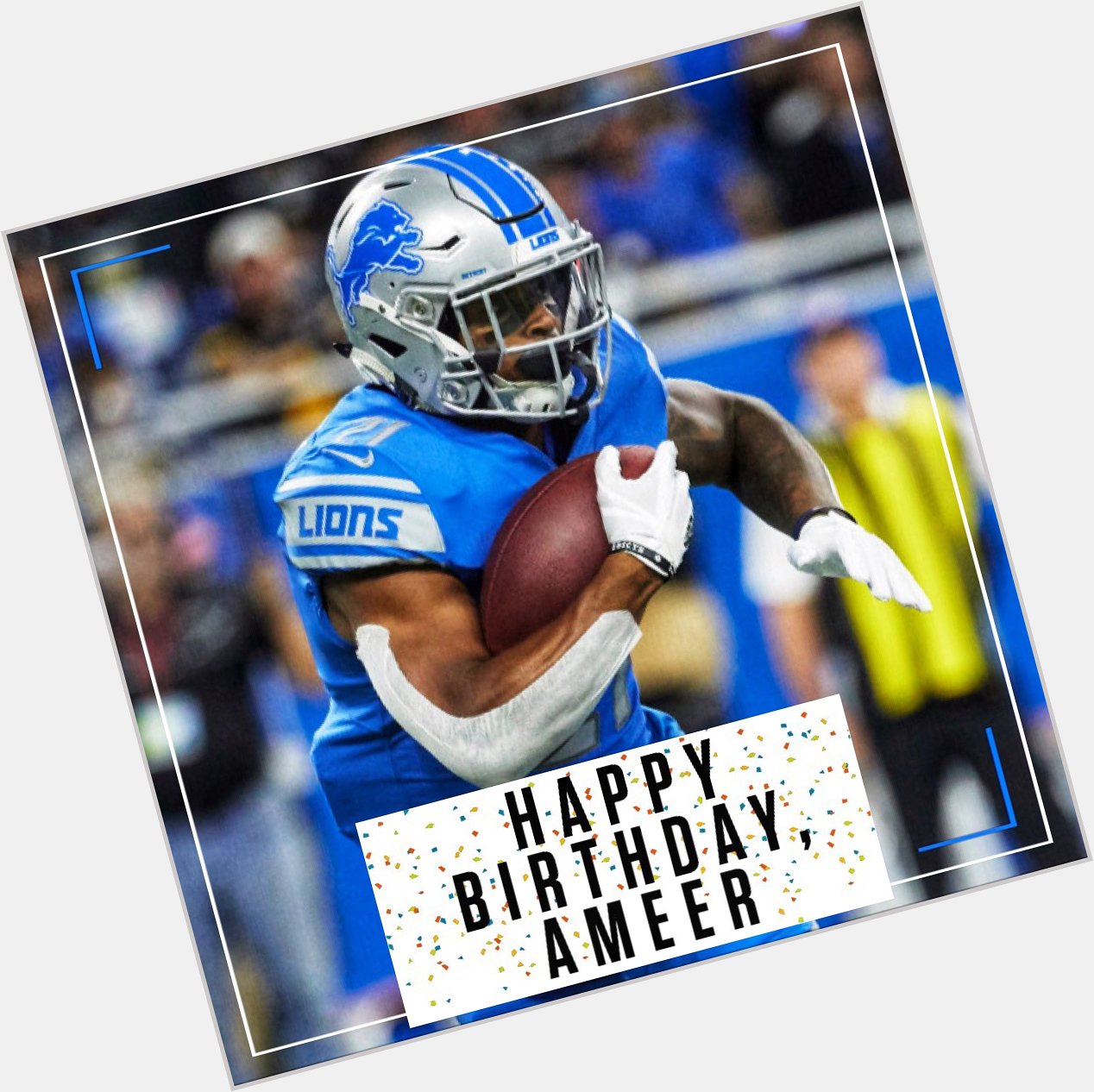 Happy Birthday to Detroit Lions RB Ameer Abdullah! 