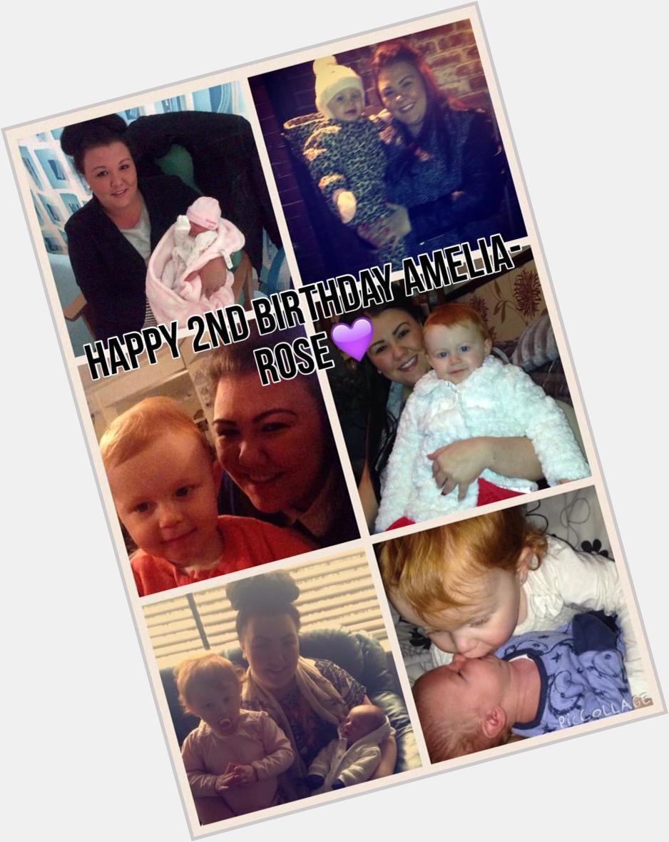 Happy 2nd birthday Amelia-Rose hope you have a lovely day princess love you from Auntie Emily, Adam & Marshall xxx 