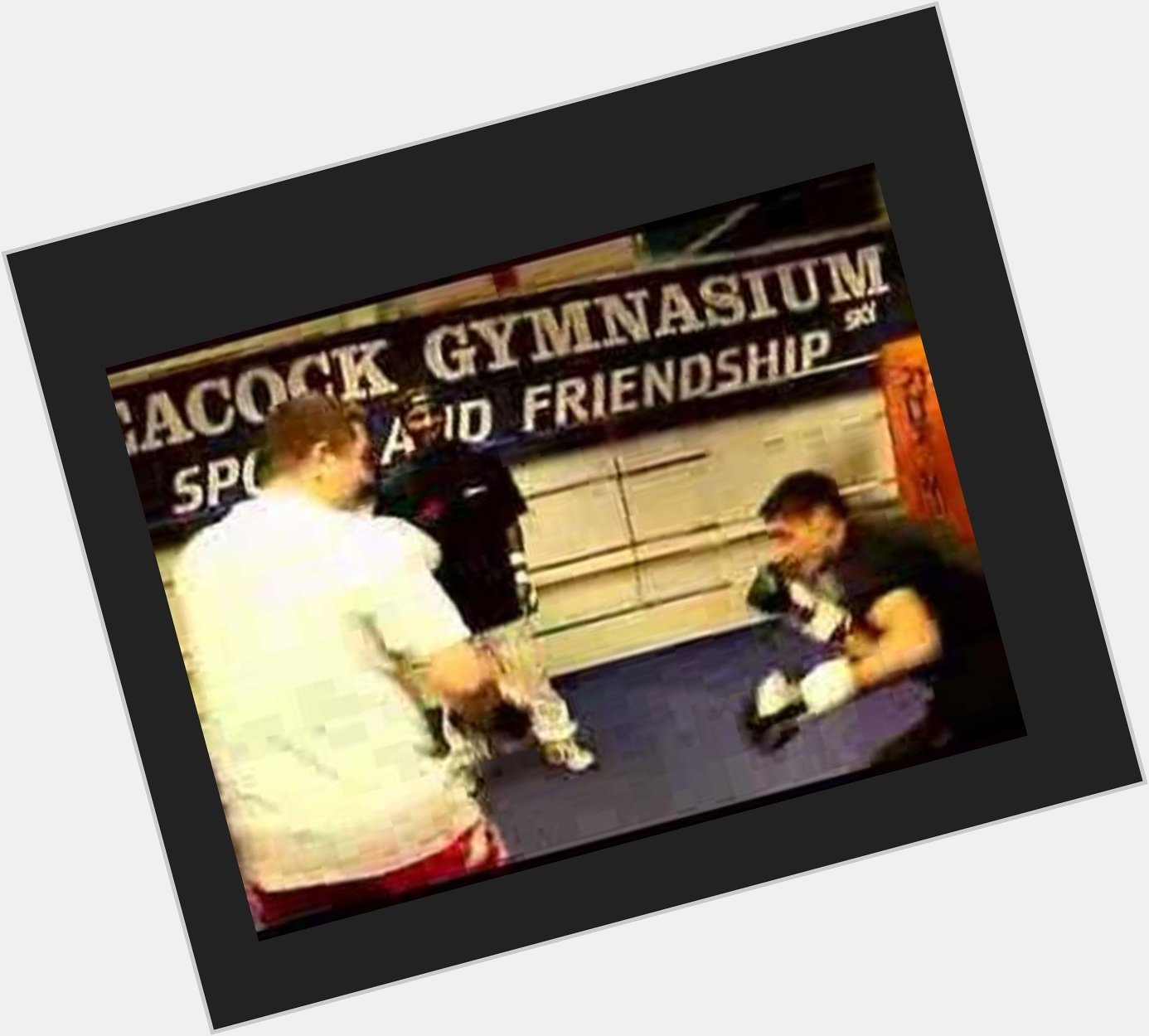 Happy Birthday to Amir Khan, here\s me in the ring with him (I\m on the left) I won\t say who won  